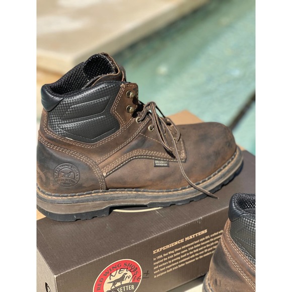 Red Wing Shoes Irish Setter Men's Work Ramsey Safety Toe S-10 - Picture 4 of 8